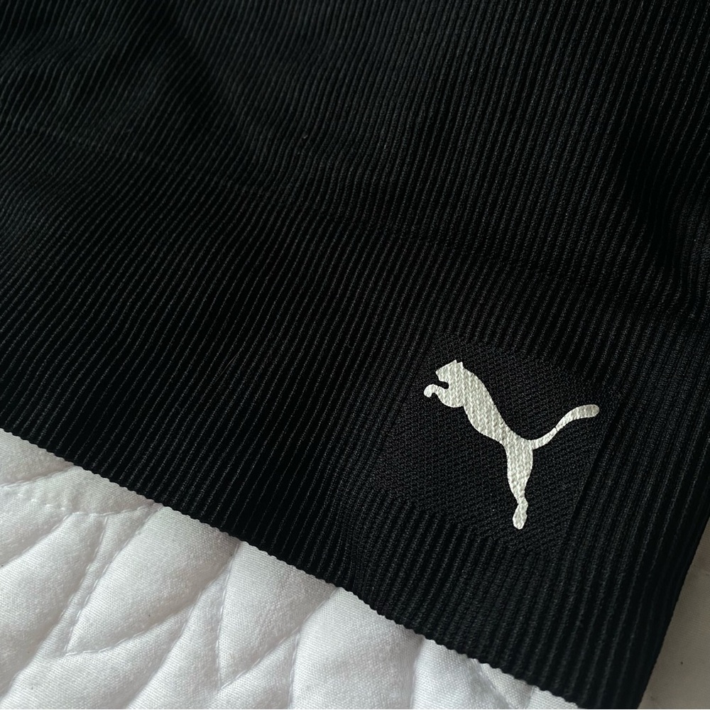 Puma Black Sports Bra with Strappy Back - Picture 3 of 6